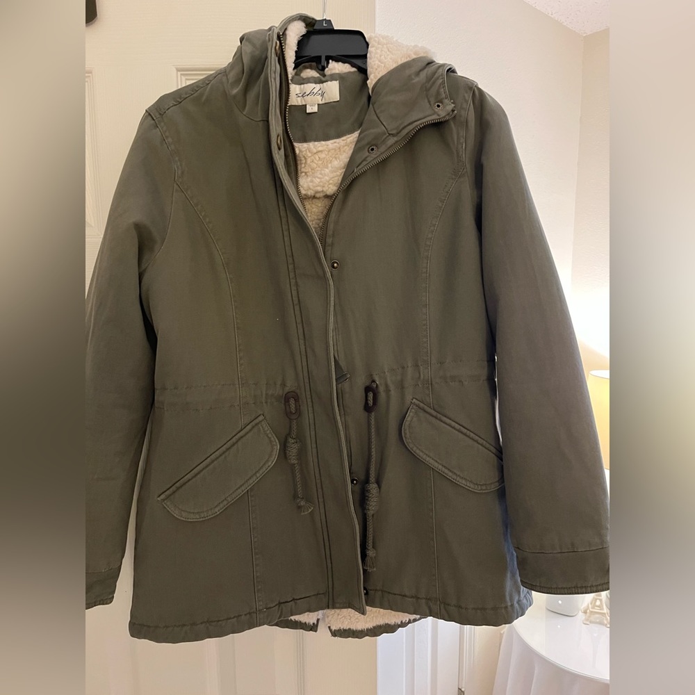 Warm winter coat. Sebby size L. Brand new -WOT, never worn.